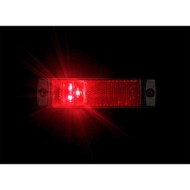 97915-S-01.JPG Luce Supplementare A 3 Led Con Catarifrangente 24v Rosso Montaggio In Superficie Luci Perimetrali