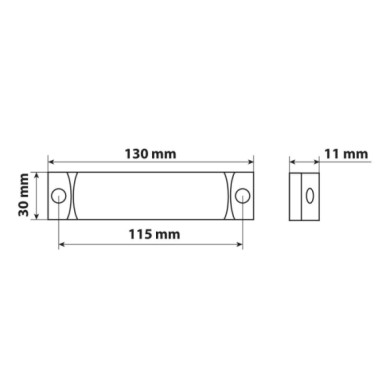 97915-D-01.JPG Luce Supplementare A 3 Led Con Catarifrangente 24v Rosso Montaggio In Superficie Luci Perimetrali