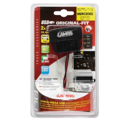 97965-S-01.JPG Original Fit Doppia Presa Usb 12/24v Prese Spinotti E Prese Corrente 97965