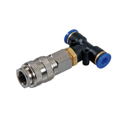 98006-A-01.JPG T 5 Connettore Aria Ad Attacco Rapido Ø 8 Mm Raccordi E Connettori