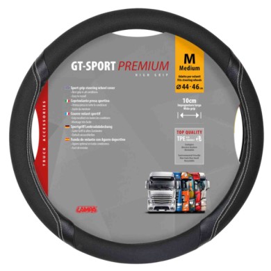 98008-S-01.JPG Gt Sport Coprivolante In Skeentex M Ø 44/46 Cm Nero/argento Coprivolanti In Skeentex Coprivolanti