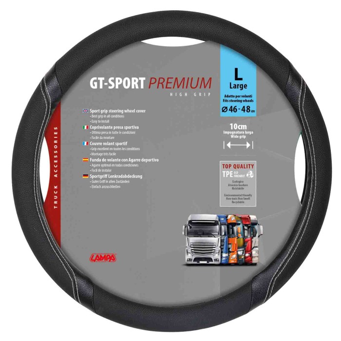 98009-S-01.JPG Gt Sport Coprivolante In Skeentex L Ø 46/48 Cm Nero/argento Coprivolanti In Skeentex Coprivolanti