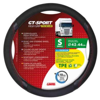 98015-S-02.JPG Gt Sport Coprivolante In Skeentex S Ø 42/44 Cm Nero/rosso Coprivolanti In Skeentex Coprivolanti