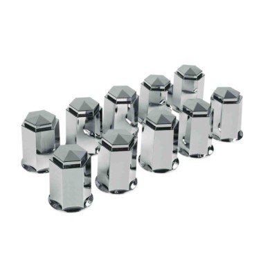 98048-S-02.JPG Set 10 Copribulloni In Abs Ø 32 Mm Cromo Abs Copribulloni Camion
