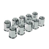 Set 10 Copribulloni In Abs Ø 33 Mm Cromo Abs Copribulloni Camion