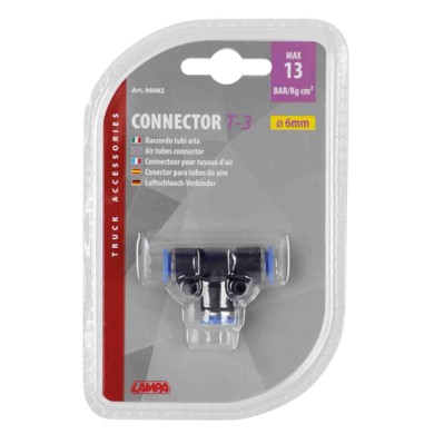 98082-C-01.JPG T 3 Raccordo Tubi Aria Ø 6 Mm Raccordi E Connettori