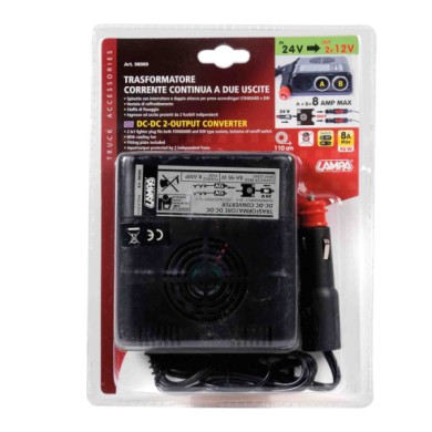 98089-C-01.JPG Trasformatore Di Corrente A Due Uscite 24v   12v 8a Trasformatori E Adattatori