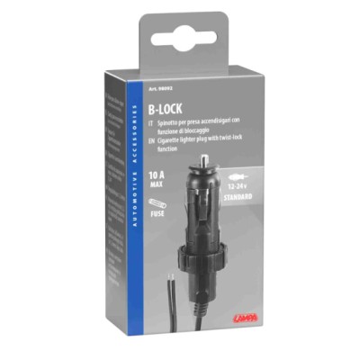 98092-S-01.JPG B Lock Spinotto Per Presa Accendisigari Con Funzione Di Bloccaggio 12/24v Spinotti Spinotti E Prese Corrente