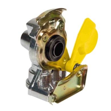 98099-S-01.JPG Giunto Di Semi Accoppiamento Con Valvola Giallo Raccordi E Connettori