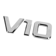 Emblemi Motore 3d Cromati 92x210 Mm V10 Emblemi 3d Per Camion