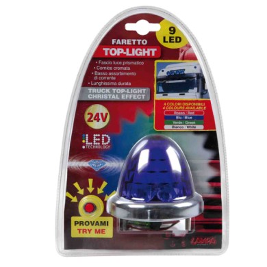 98162-C-01.JPG Top Light Faretto 9 Led 24v Blu Montaggio In Superficie Luci Perimetrali