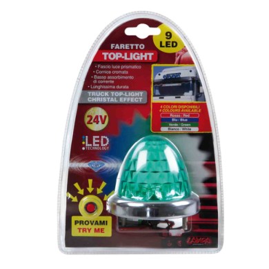 98163-S-01.JPG Top Light Faretto 9 Led 24v Verde Montaggio In Superficie Luci Perimetrali
