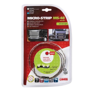 98192-S-01.JPG Micro Strip 24v 48 Led 100 Cm Rosso Luci A Led Supplementari