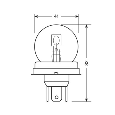 98202-S-01.JPG 24v Lampada Asimmetrica Biluce R2 50/55w P45t 1 Pz Scatola Lampadine Standard Line Lampa Alogene