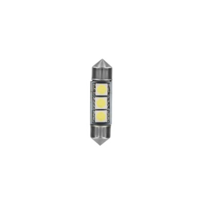 L086.JPG 24/28v Led Series 3 Smd X 3 Chips (c5w) 10x36 Mm Sv8 5 8 20 Pz Scatola Bianco Doppia Polarità Lampadine A Led Siluro La