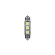 24/28v Led Series 3 Smd X 3 Chips 10x39 Mm Sv8 5 8 20 Pz Scatola Bianco Doppia Polarità Lampadine A Led Siluro Lampa Led