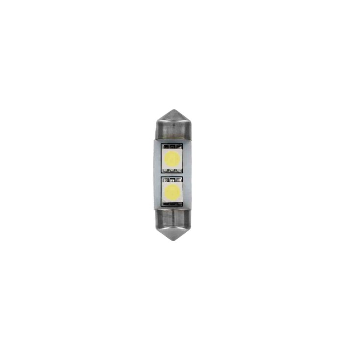 L085.JPG 24/28v Led Series 2 Smd X 3 Chips 10x31 Mm Sv8 5 8 20 Pz Busta Bianco Doppia Polarità Lampadine A Led Siluro Lampa Led
