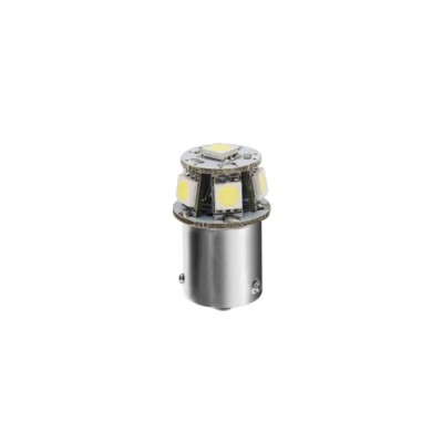 BA15S.JPG 24/28v Led Series 6 Smd X 3 Chips (r5w R10w) Ba15s 1 Pz Scatola Bianco Doppia Polarità Lampadine A Led R5w R10w Lampa 