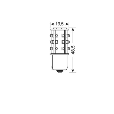 L083.JPG 24/28v Led Series 39 Smd X 1 Chips (p21w) Ba15s 1 Pz Scatola Bianco Doppia Polarità Lampadine A Led P21w Lampa Led