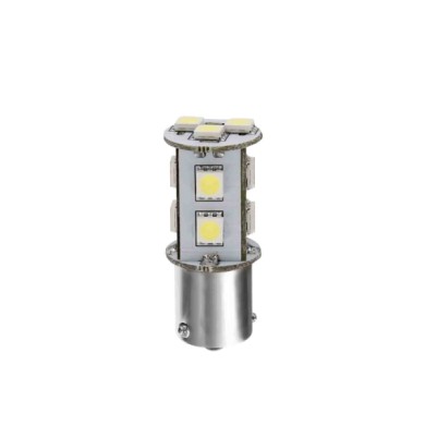 BA15S.JPG 24/28v Led Series 11 Smd X 3 Chips (p21w) Ba15s 1 Pz Scatola Bianco Doppia Polarità Lampadine A Led P21w Lampa Led