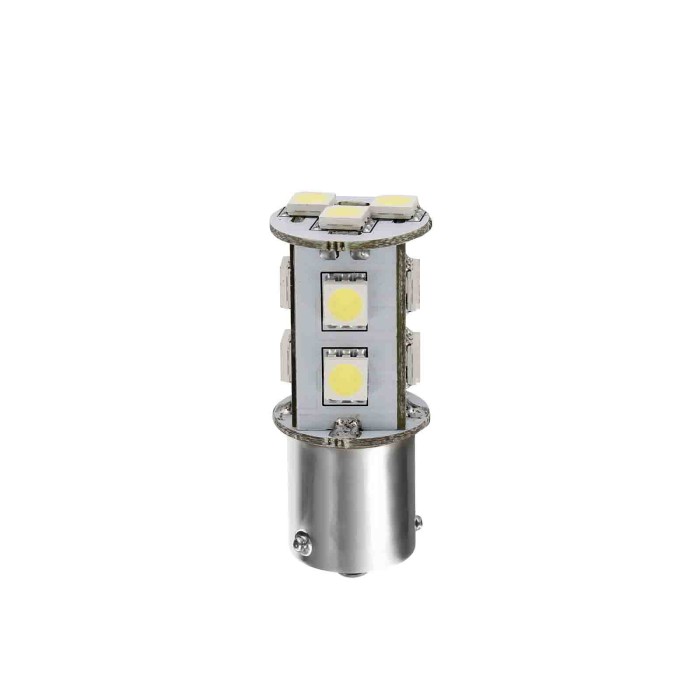 BA15S.JPG 24/28v Led Series 11 Smd X 3 Chips (p21w) Ba15s 1 Pz Scatola Bianco Doppia Polarità Lampadine A Led P21w Lampa Led