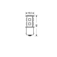 L082.JPG 24/28v Led Series 11 Smd X 3 Chips (p21w) Ba15s 1 Pz Scatola Bianco Doppia Polarità Lampadine A Led P21w Lampa Led