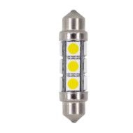 24/30v Led Series 12 Smd X 3 Chips 11x41 Mm Sv8 5 8 2 Pz D/blister Bianco Doppia Polarità Lampadine A Led Siluro Lampa Led