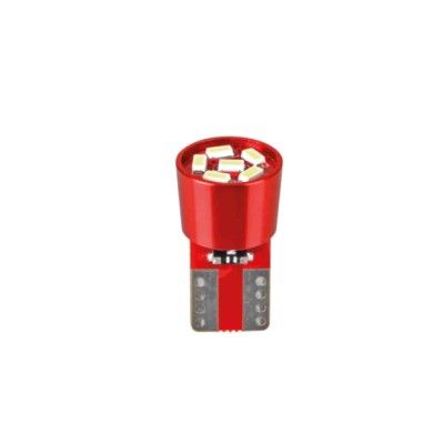 L166.JPG 24/30v Led Series 6 Led Smd (t10) W2 1x9 5d 2 Pz Scatola Rosso Doppia Polarità Resistenza Incorporata Lampadine A Led T