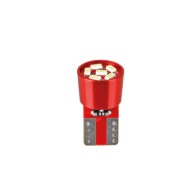 L166.JPG 24/30v Led Series 6 Led Smd (t10) W2 1x9 5d 2 Pz Scatola Rosso Doppia Polarità Resistenza Incorporata Lampadine A Led T