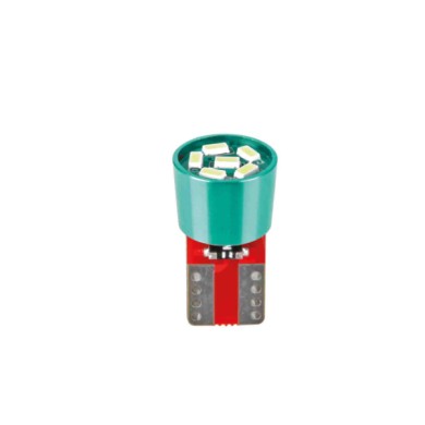 L166.JPG 24/30v Led Series 6 Led Smd (t10) W2 1x9 5d 2 Pz Busta Verde Doppia Polarità Resistenza Incorporata Lampadine A Led T10