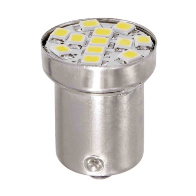 BA15S.JPG 24/28v Led Series 12 Smd X 1 Chip (r5w R10w) Ba15s 1 Pz Scatola Bianco Doppia Polarità Lampadine A Led R5w R10w Lampa 