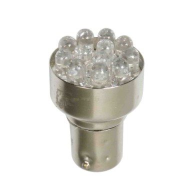 BA15S.JPG 24v Lampada Multi Led 12 Led (p21w) Ba15s 1 Pz D/blister Blu Lampadine Multi Led Lampa Led