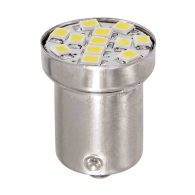 98343-C-01.JPG 24/28v Led Series 12 Smd X 1 Chip (r5w R10w) Ba15s 20 Pz Busta Bianco Doppia Polarità Lampadine A Led R5w R10w La