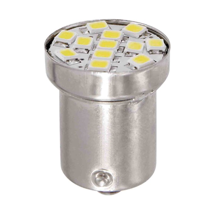 98343-C-01.JPG 24/28v Led Series 12 Smd X 1 Chip (r5w R10w) Ba15s 20 Pz Busta Bianco Doppia Polarità Lampadine A Led R5w R10w La
