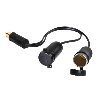 98347-C-01.JPG Ad 2 Adattatore Presa Corrente Doppia 12/24v Prese Spinotti E Prese Corrente