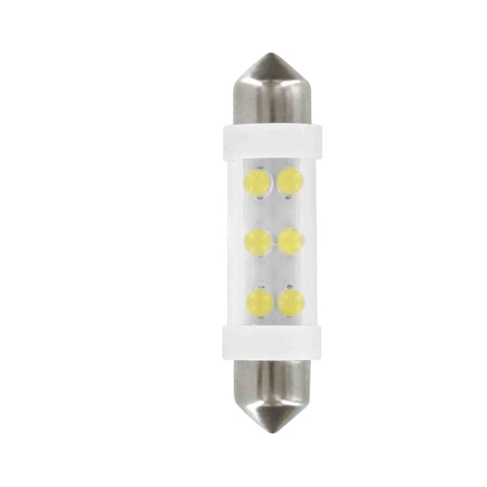 L062.JPG 24v Led Series 6 Led 11x41 Mm Sv8 5 8 2 Pz Scatola Bianco Lampadine A Led Siluro Lampa Led