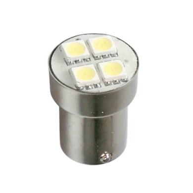 BA15S.JPG 24v Led Series 4 Smd X 3 Chips (p21w) Ba15s 1 Pz Scatola Bianco Doppia Polarità Lampadine A Led P21w Lampa Led