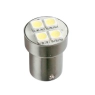 24v Led Series 4 Smd X 3 Chips (p21w) Ba15s 1 Pz D/blister Rosso Doppia Polarità Lampadine A Led P21w Lampa Led