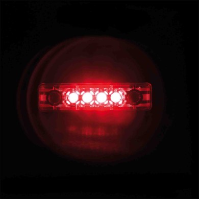 98383-A-04.JPG Luce Ingombro A 4 Led 24v Rosso Montaggio In Superficie Luci Perimetrali 98383