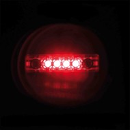 98383-A-04.JPG Luce Ingombro A 4 Led 24v Rosso Montaggio In Superficie Luci Perimetrali 98383
