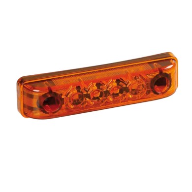 98384-A-01PSD.JPG Luce Ingombro A 4 Led 24v Arancio Montaggio In Superficie Luci Perimetrali 98384