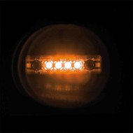 98384-A-04.JPG Luce Ingombro A 4 Led 24v Arancio Montaggio In Superficie Luci Perimetrali 98384