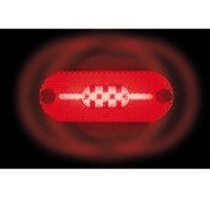98386-A-04.JPG Luce Perimetrale A 5 Led Con Catarifrangente 24v Rosso Montaggio In Superficie Luci Perimetrali