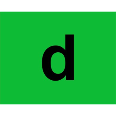 98447-D-01.JPG Marcatura In Pvc Verde Con Supporto Adesivo D Contrassegni Targhe E Contrassegni