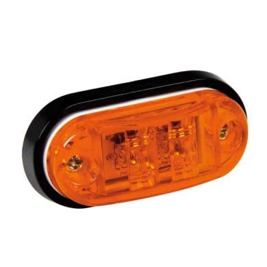 98482-A-01.JPG Luce Ingombro A 2 Led 24v Arancio Montaggio In Superficie Luci Perimetrali