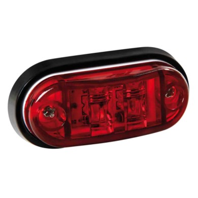 98483-A-10.JPG Luce Ingombro A 2 Led 24v Rosso Montaggio In Superficie Luci Perimetrali