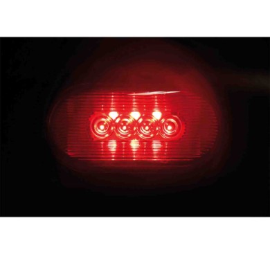 98485-A-10.JPG Luce Ingombro A 10 Led 24v Rosso Montaggio In Superficie Luci Perimetrali