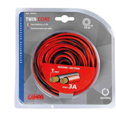 98543-S-01.JPG Cavo Elettrico A Due Fili 1 Mm² X 10 M Cavi Cablaggio Elettrico