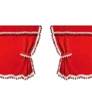 98624-C-01.JPG Oscura Tende Centrali Per Camion Cabina Standard Rosso Tende Tende
