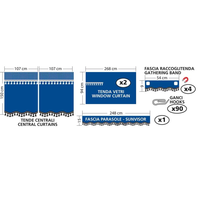 98632-D-01.JPG Premiere Set Tende In Microfibra Per Camion Grigio Tende Tende